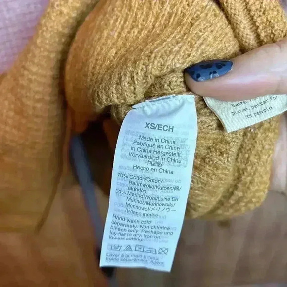 Madewell Striped Waffle Texture Striped Sweater Women’s Size XS - Picture 7 of 8